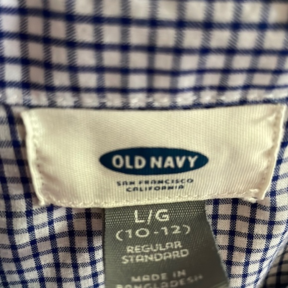 blue button down - Picture 2 of 2